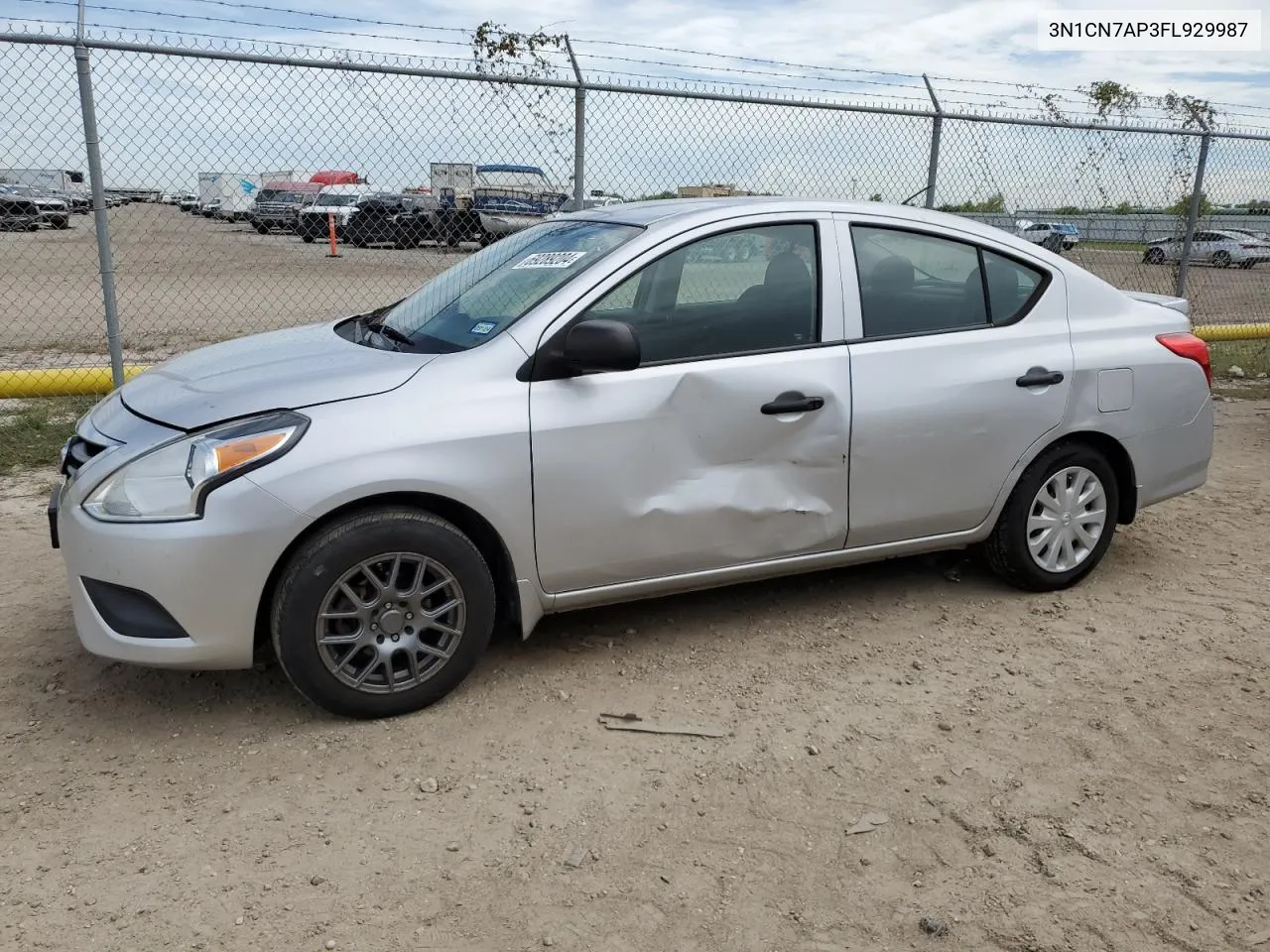 3N1CN7AP3FL929987 2015 Nissan Versa S