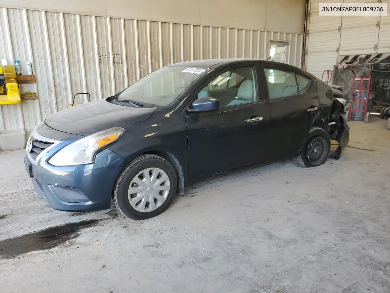 2015 Nissan Versa S VIN: 3N1CN7AP3FL809736 Lot: 69597634