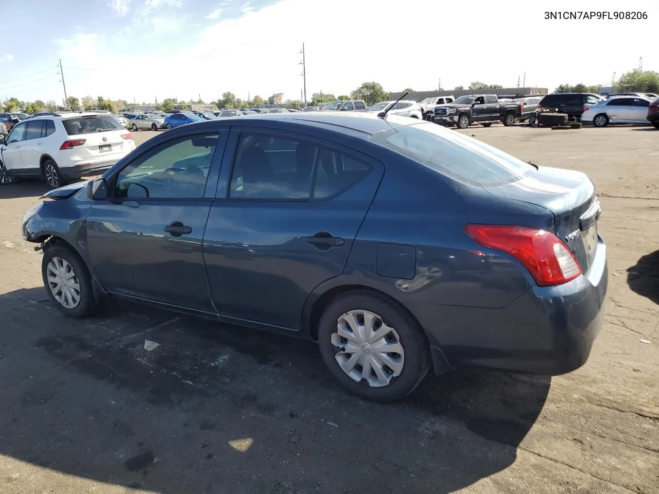 2015 Nissan Versa S VIN: 3N1CN7AP9FL908206 Lot: 69716764