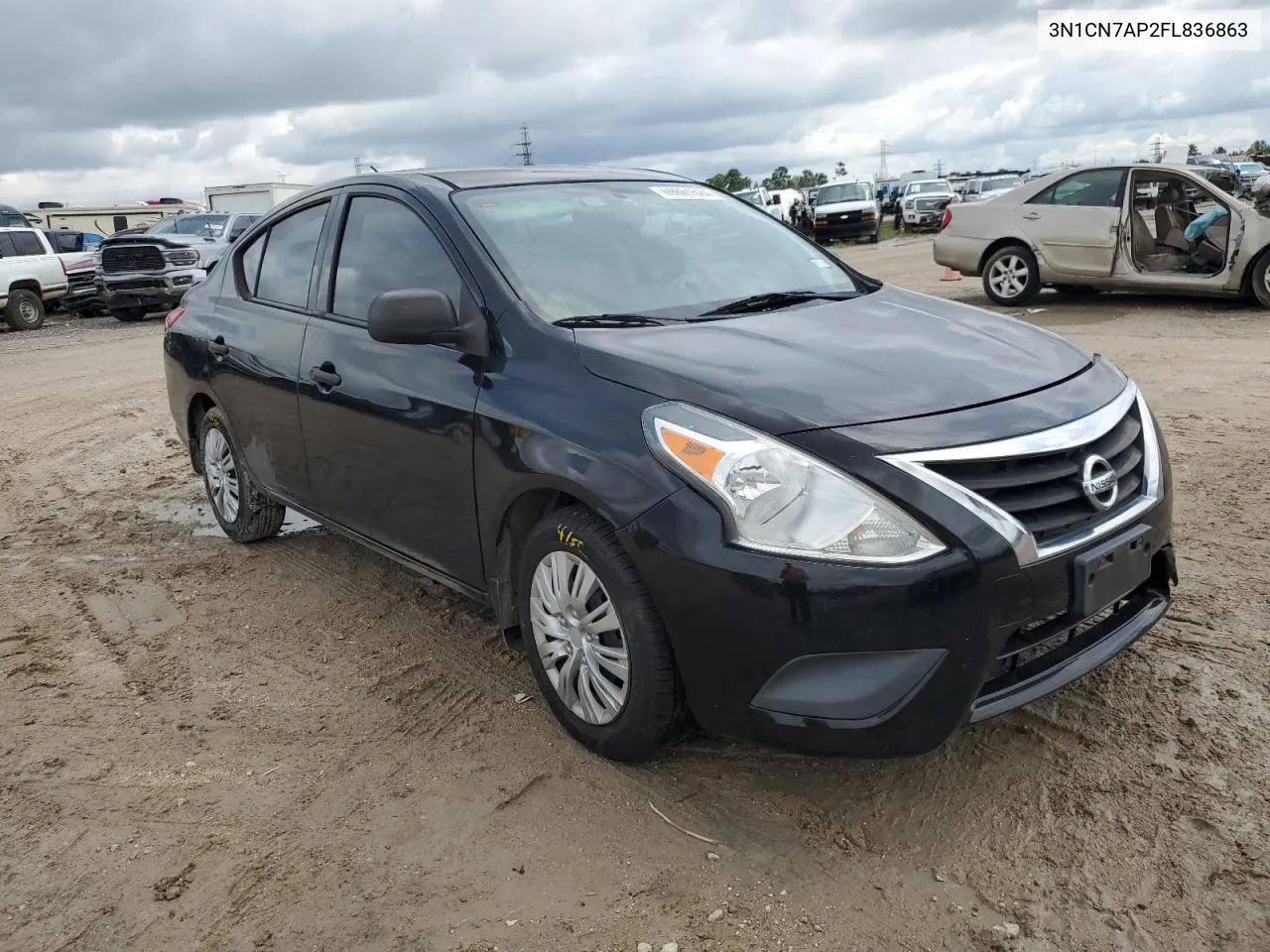 2015 Nissan Versa S VIN: 3N1CN7AP2FL836863 Lot: 69861524