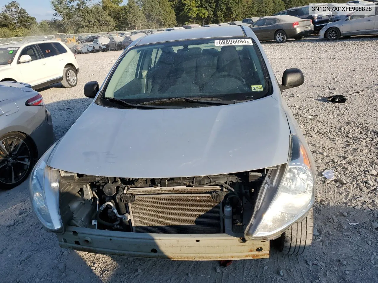 2015 Nissan Versa S VIN: 3N1CN7APXFL908828 Lot: 69896094