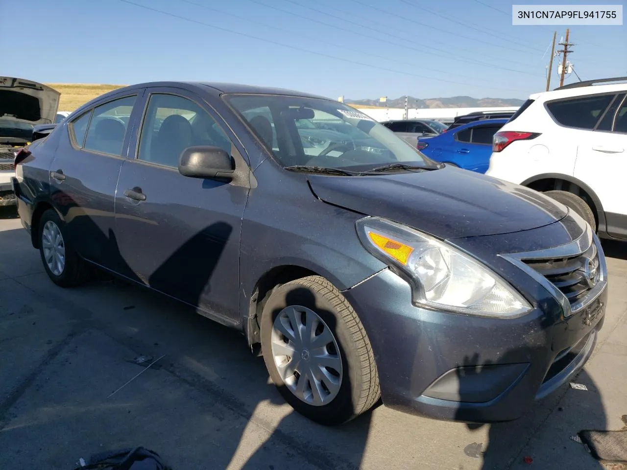 2015 Nissan Versa S VIN: 3N1CN7AP9FL941755 Lot: 70006614