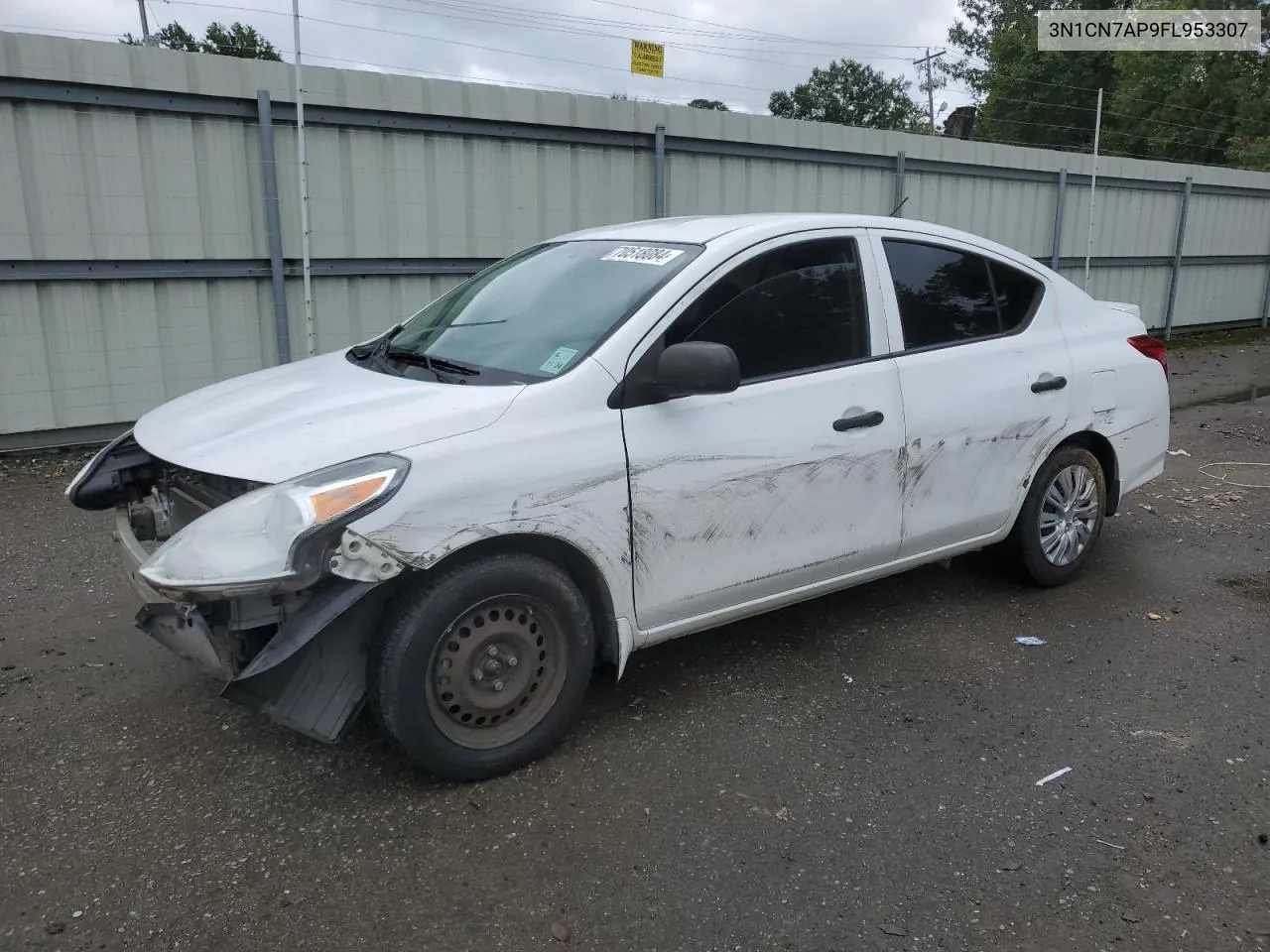 2015 Nissan Versa S VIN: 3N1CN7AP9FL953307 Lot: 70518084