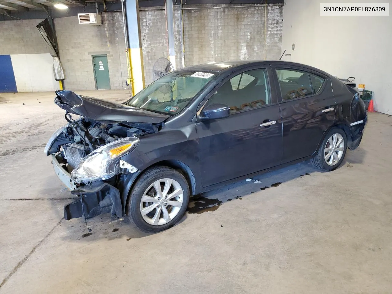 2015 Nissan Versa S VIN: 3N1CN7AP0FL876309 Lot: 70755424