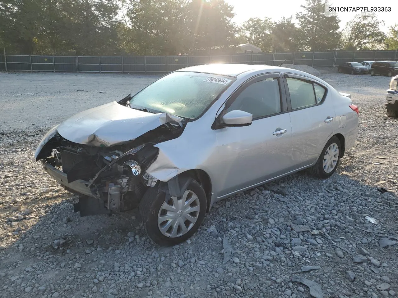 2015 Nissan Versa S VIN: 3N1CN7AP7FL933363 Lot: 70845944