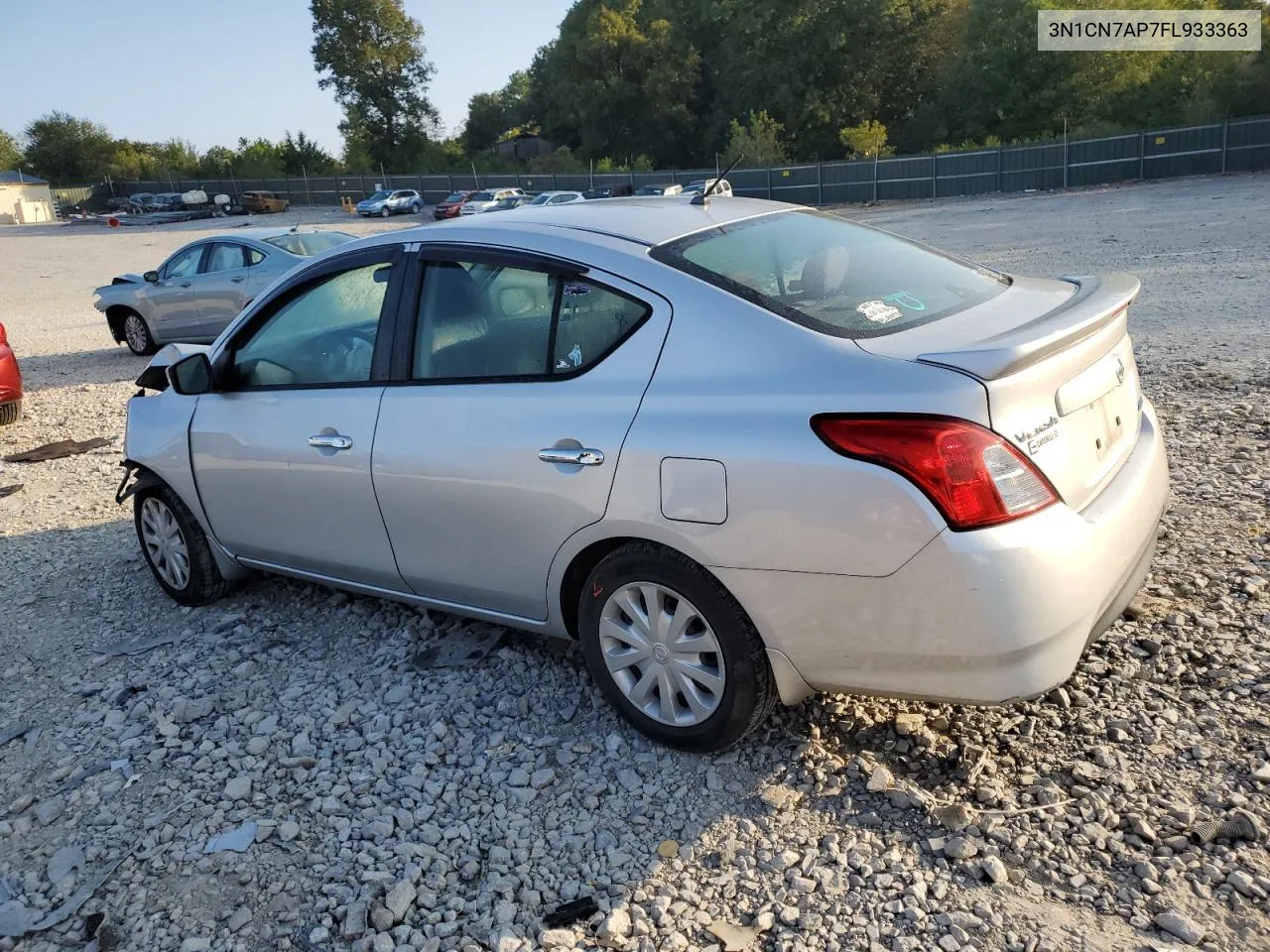 2015 Nissan Versa S VIN: 3N1CN7AP7FL933363 Lot: 70845944