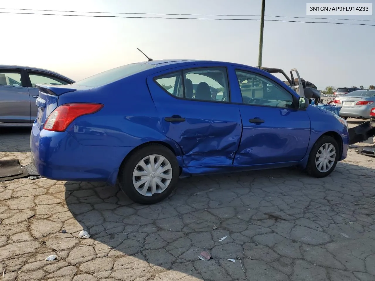 2015 Nissan Versa S VIN: 3N1CN7AP9FL914233 Lot: 71000384