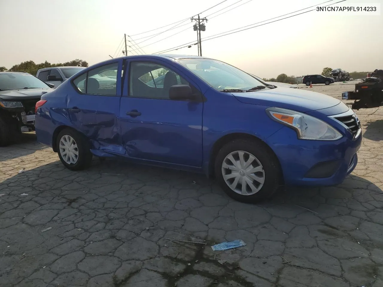 2015 Nissan Versa S VIN: 3N1CN7AP9FL914233 Lot: 71000384