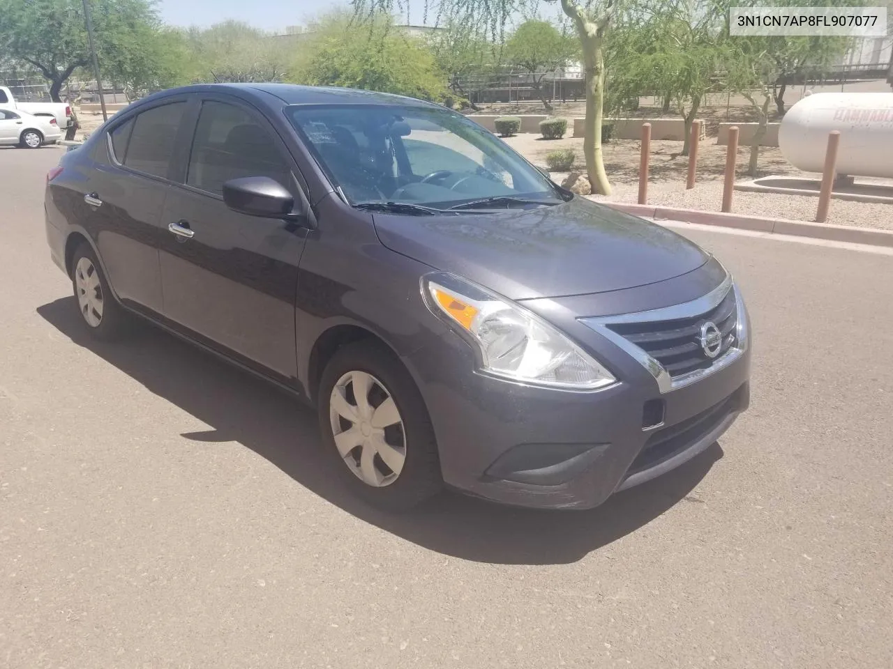 2015 Nissan Versa S VIN: 3N1CN7AP8FL907077 Lot: 71022104