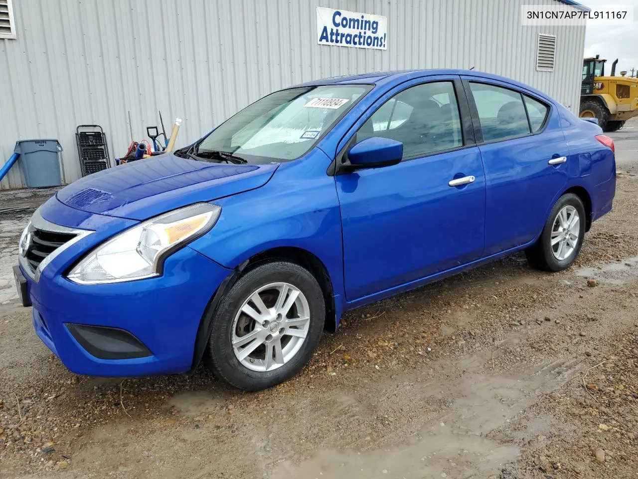 2015 Nissan Versa S VIN: 3N1CN7AP7FL911167 Lot: 71110934