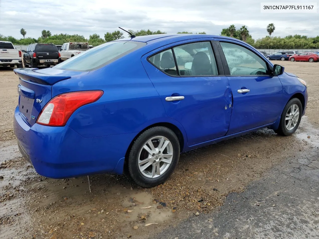 2015 Nissan Versa S VIN: 3N1CN7AP7FL911167 Lot: 71110934