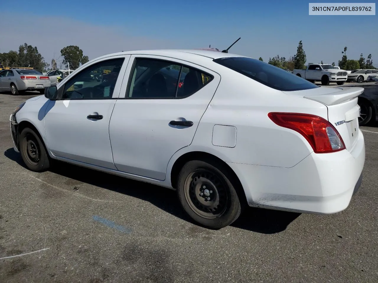 2015 Nissan Versa S VIN: 3N1CN7AP0FL839762 Lot: 71267214