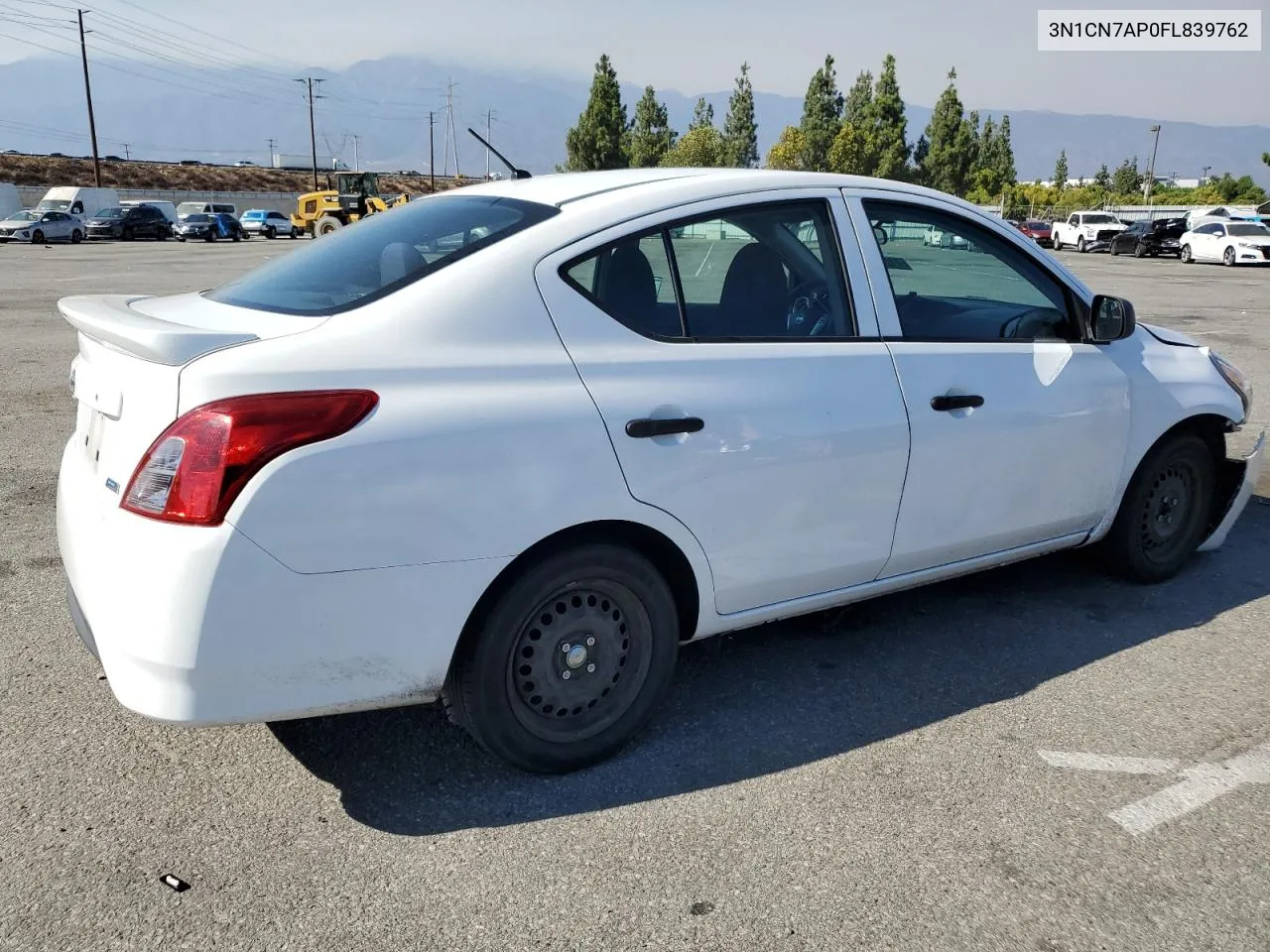 2015 Nissan Versa S VIN: 3N1CN7AP0FL839762 Lot: 71267214