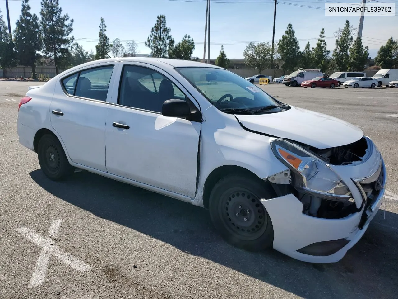 3N1CN7AP0FL839762 2015 Nissan Versa S