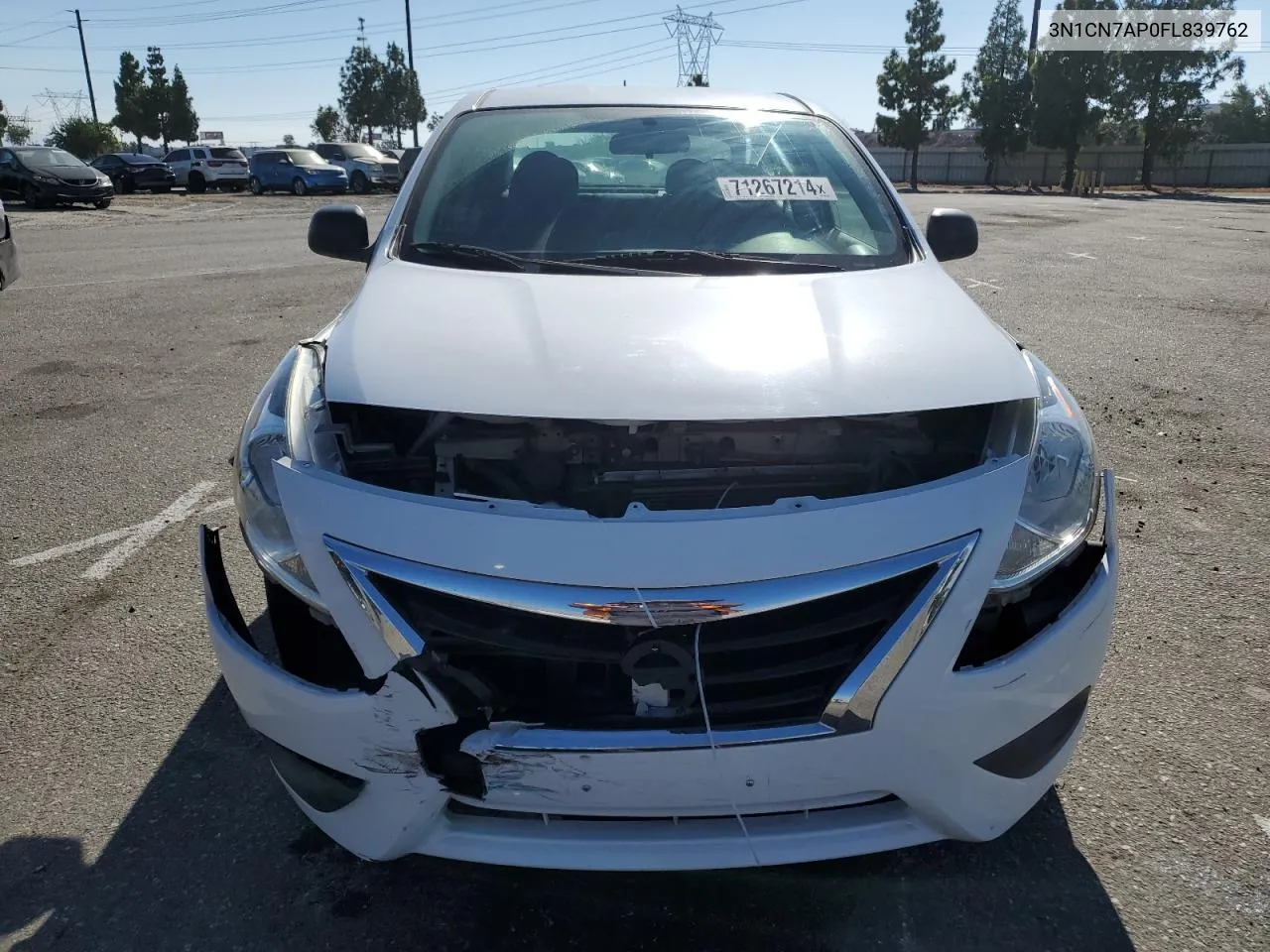 3N1CN7AP0FL839762 2015 Nissan Versa S