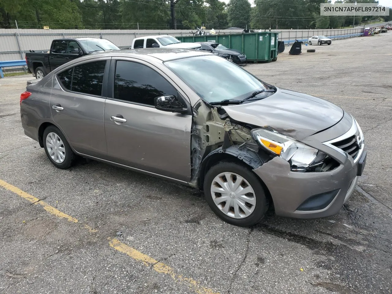 2015 Nissan Versa S VIN: 3N1CN7AP6FL897214 Lot: 71306664