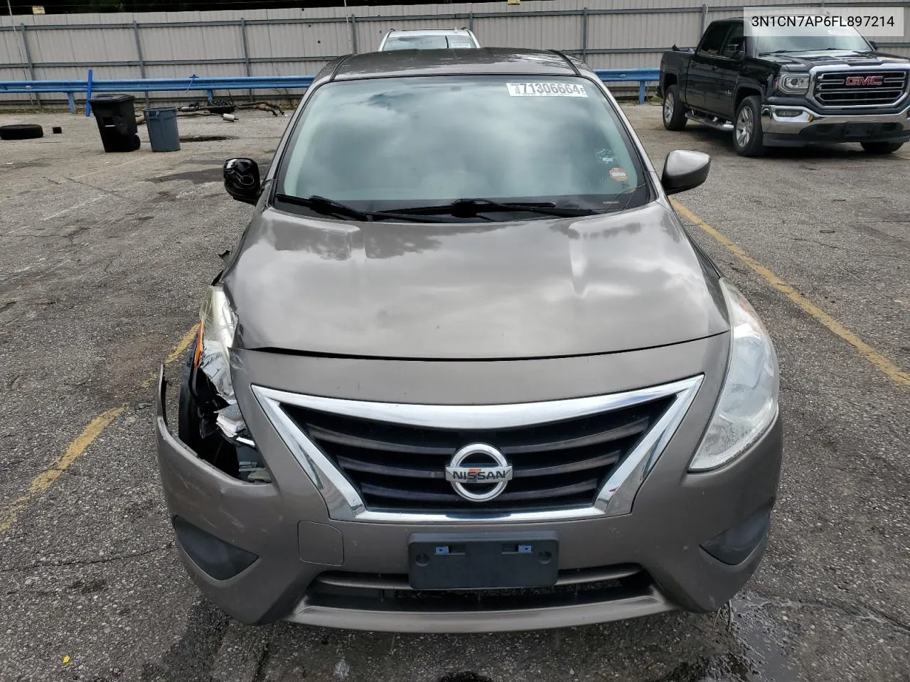 2015 Nissan Versa S VIN: 3N1CN7AP6FL897214 Lot: 71306664