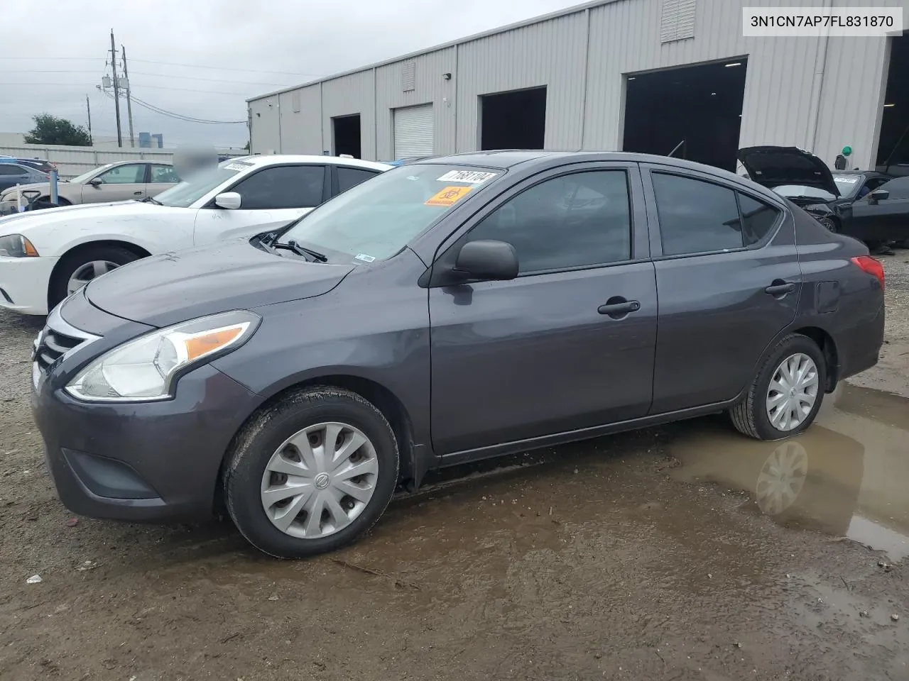 2015 Nissan Versa S VIN: 3N1CN7AP7FL831870 Lot: 71681104