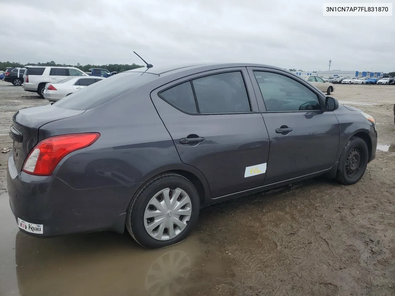 2015 Nissan Versa S VIN: 3N1CN7AP7FL831870 Lot: 71681104