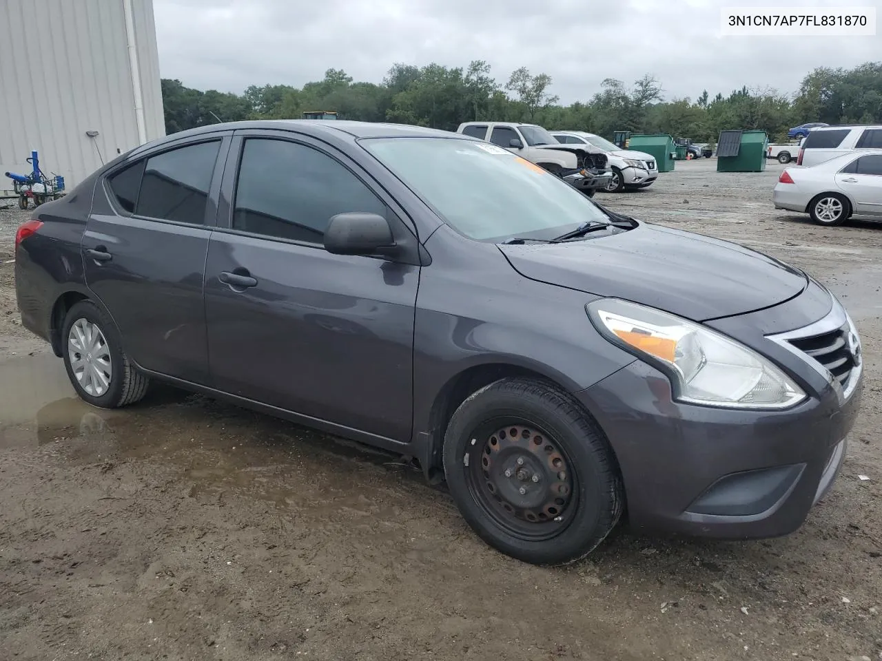 2015 Nissan Versa S VIN: 3N1CN7AP7FL831870 Lot: 71681104