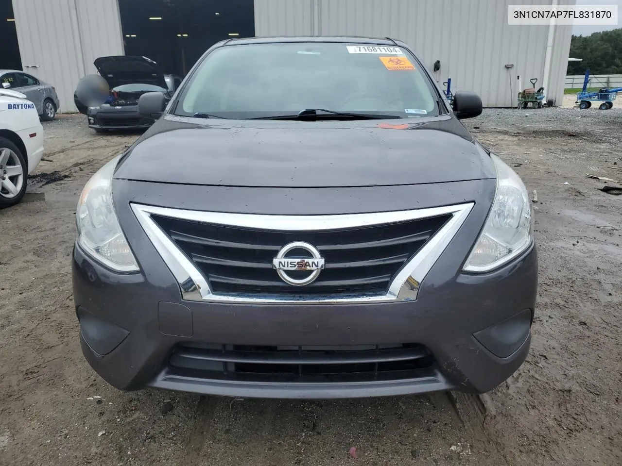 2015 Nissan Versa S VIN: 3N1CN7AP7FL831870 Lot: 71681104