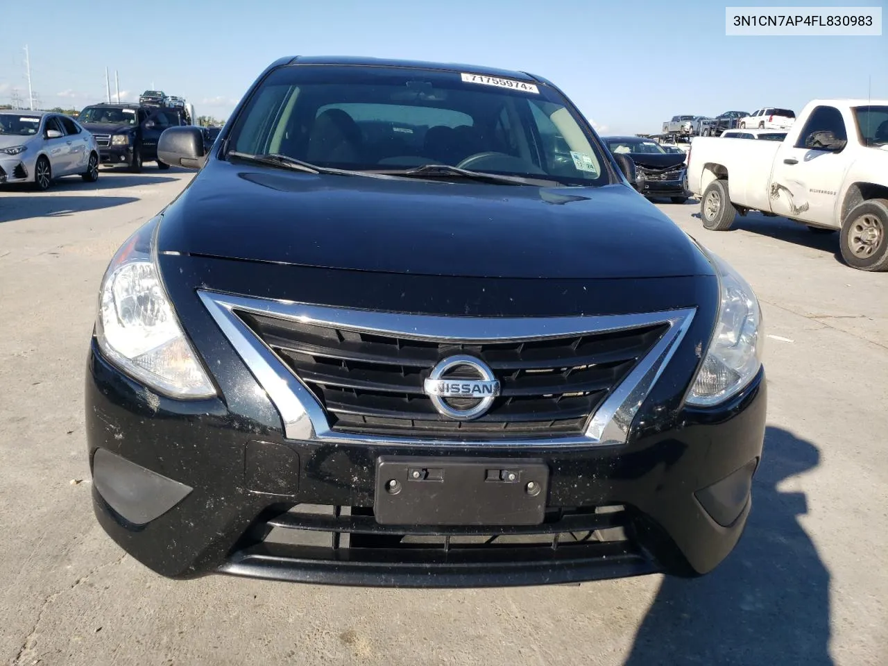 2015 Nissan Versa S VIN: 3N1CN7AP4FL830983 Lot: 71755974