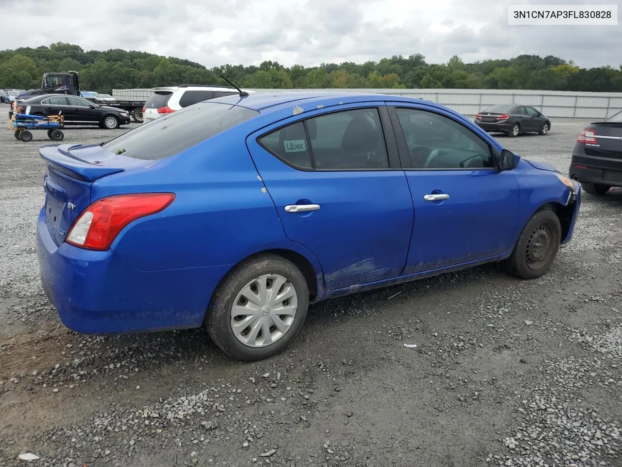 2015 Nissan Versa S VIN: 3N1CN7AP3FL830828 Lot: 72140414