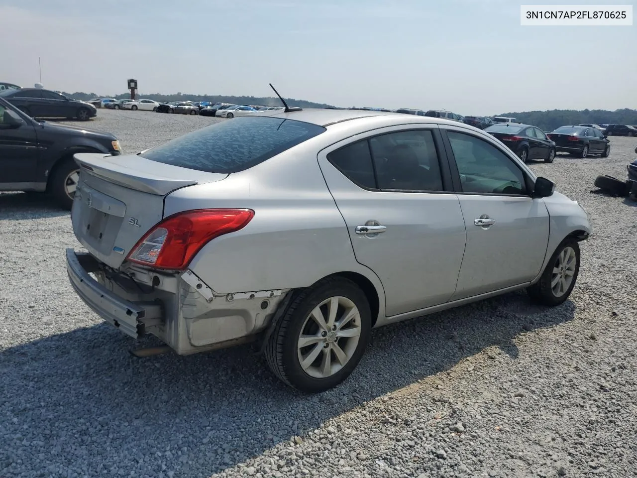 2015 Nissan Versa S VIN: 3N1CN7AP2FL870625 Lot: 72353344