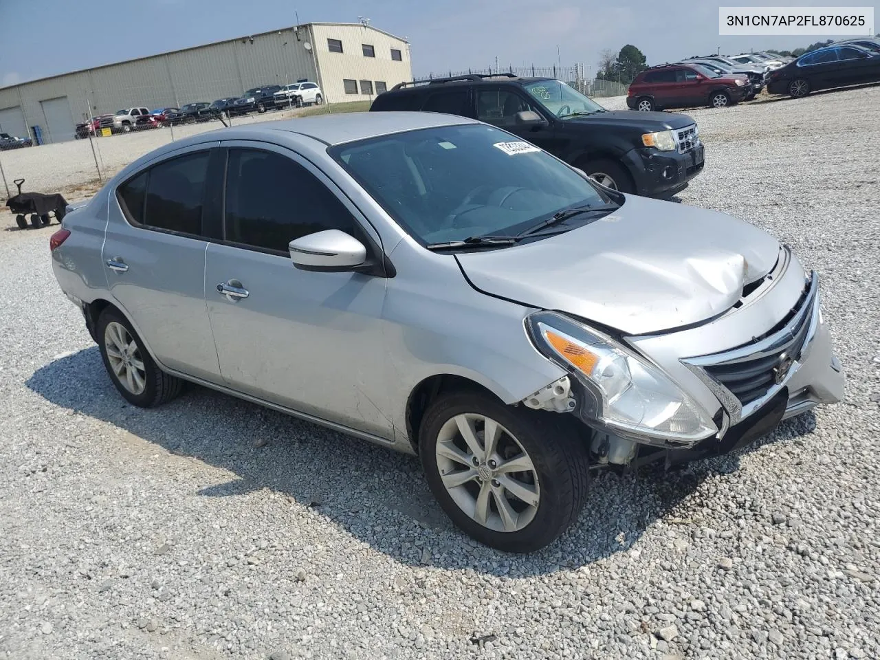 2015 Nissan Versa S VIN: 3N1CN7AP2FL870625 Lot: 72353344