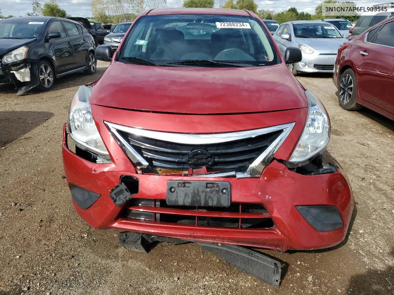 2015 Nissan Versa S VIN: 3N1CN7AP6FL903545 Lot: 72388234