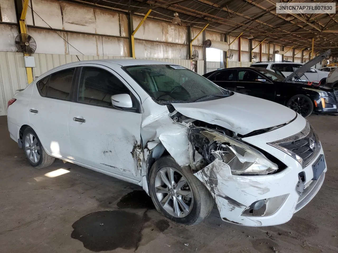 2015 Nissan Versa S VIN: 3N1CN7AP7FL807830 Lot: 72635914