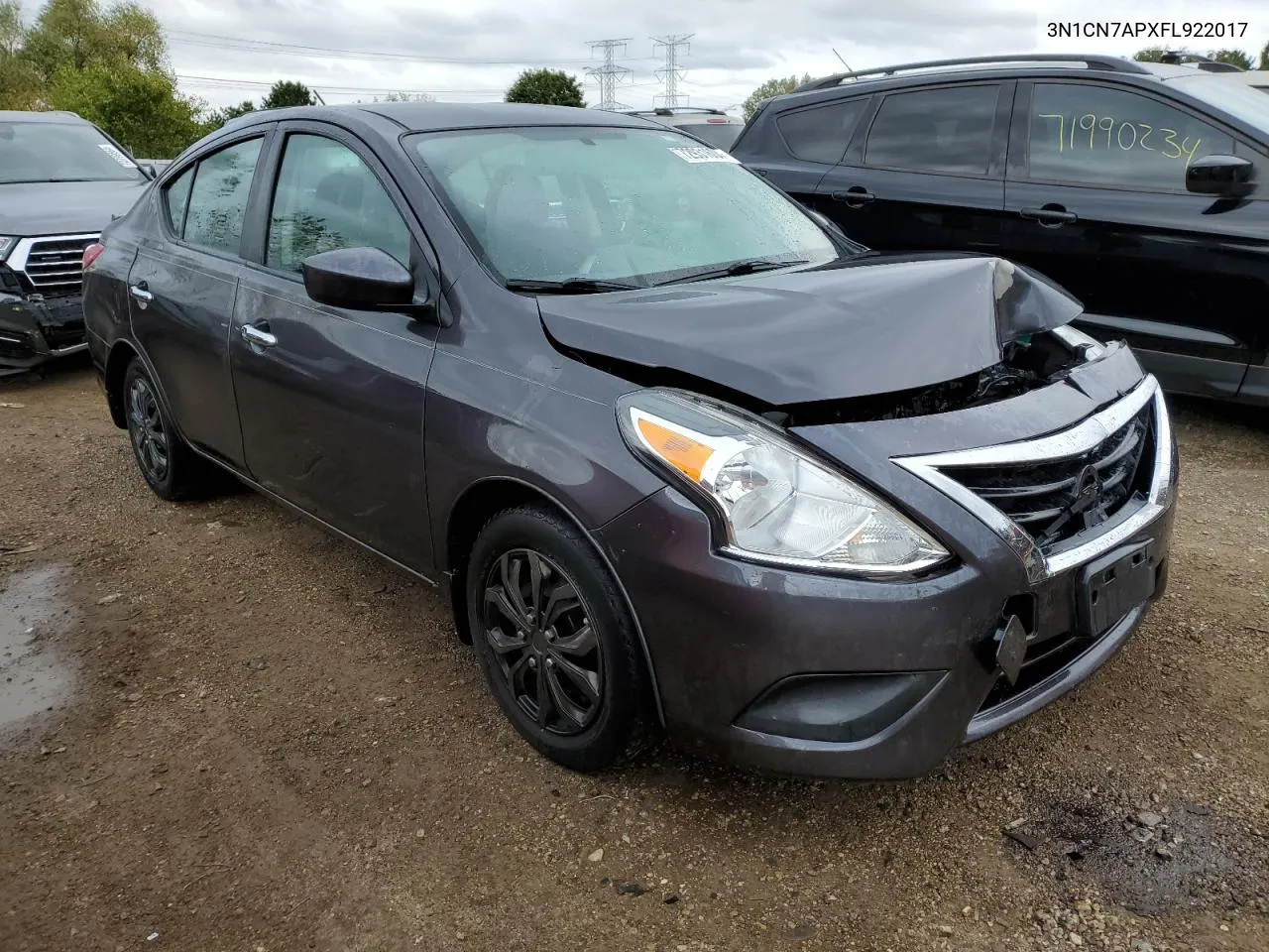 2015 Nissan Versa S VIN: 3N1CN7APXFL922017 Lot: 72931604