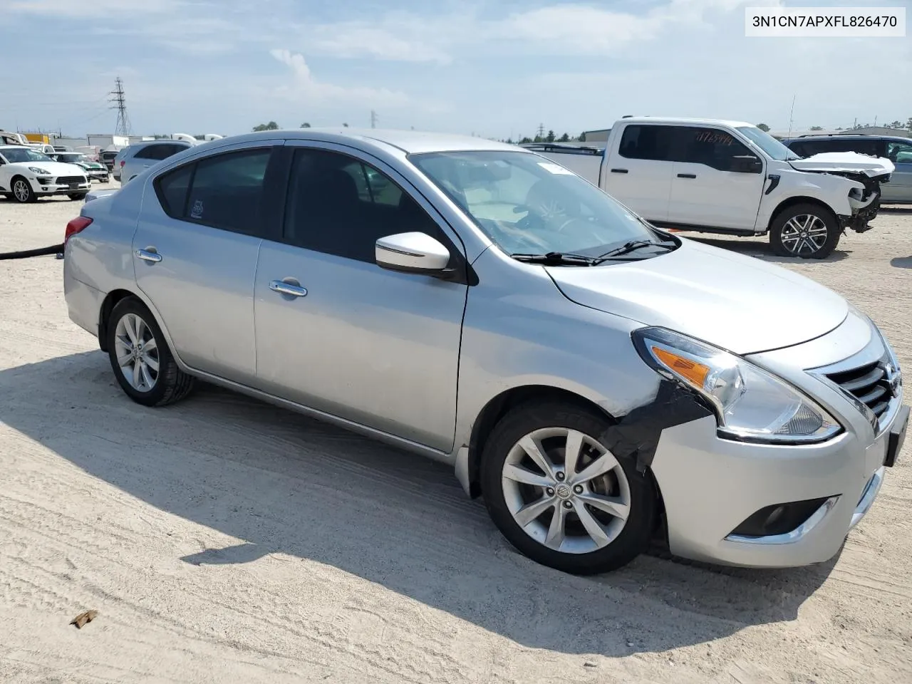 2015 Nissan Versa S VIN: 3N1CN7APXFL826470 Lot: 72934954