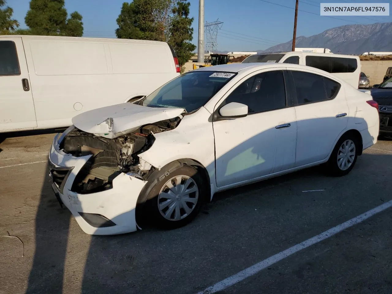 2015 Nissan Versa S VIN: 3N1CN7AP6FL947576 Lot: 73417744