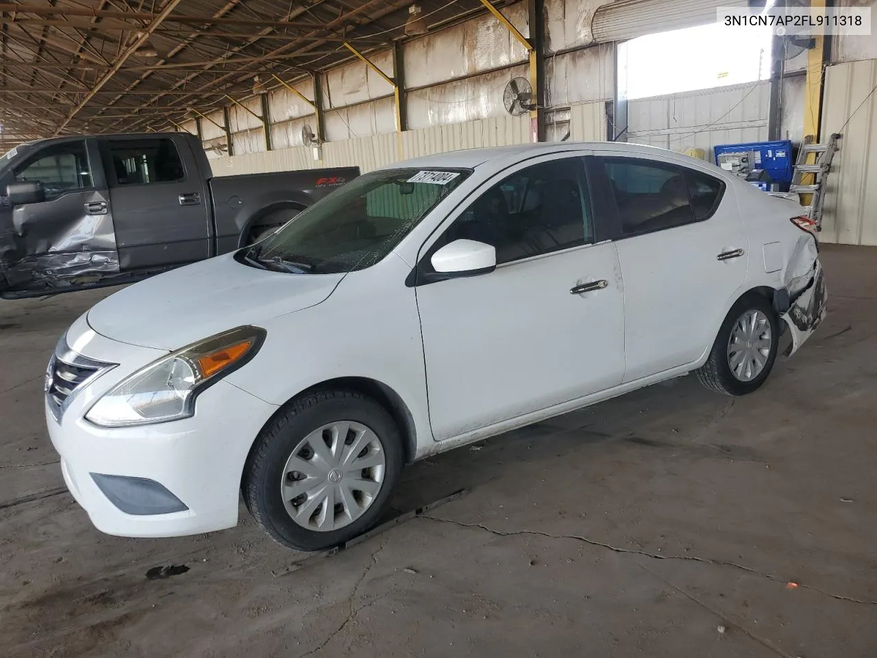 2015 Nissan Versa S VIN: 3N1CN7AP2FL911318 Lot: 73714004