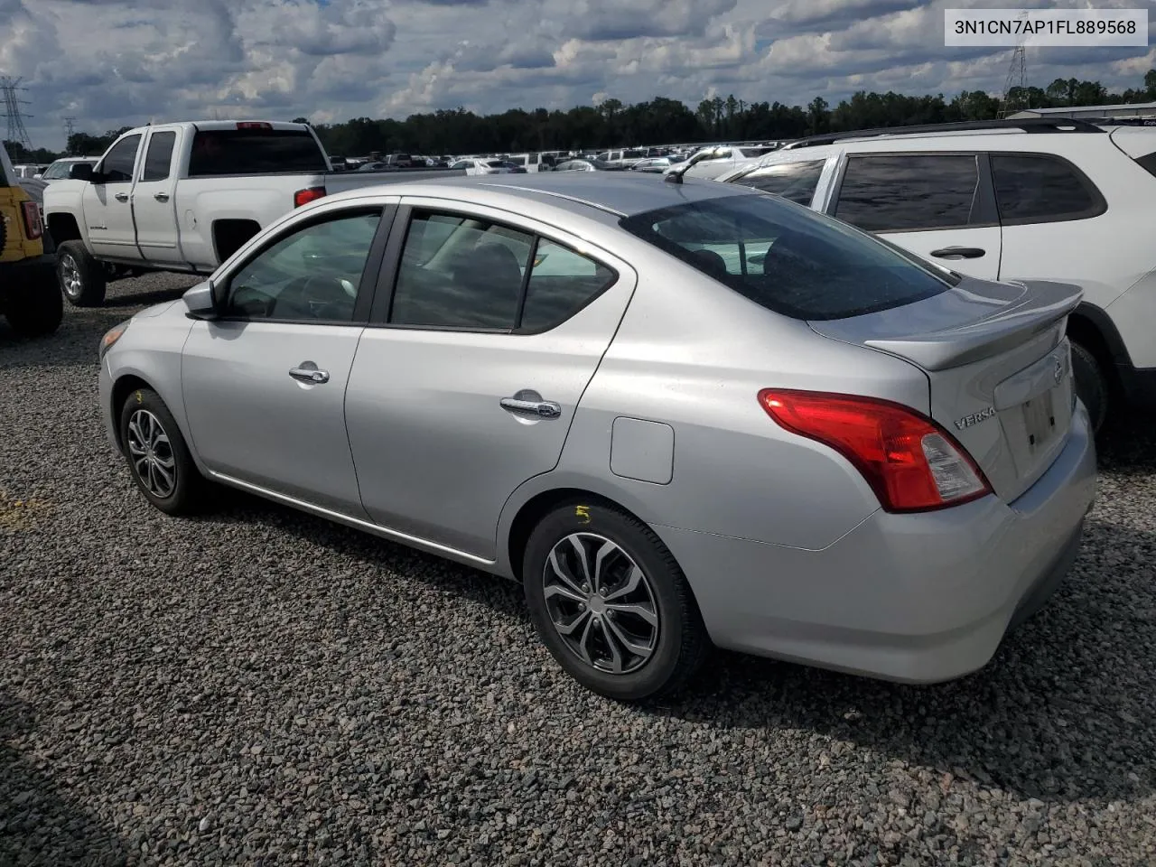 2015 Nissan Versa S VIN: 3N1CN7AP1FL889568 Lot: 74044424