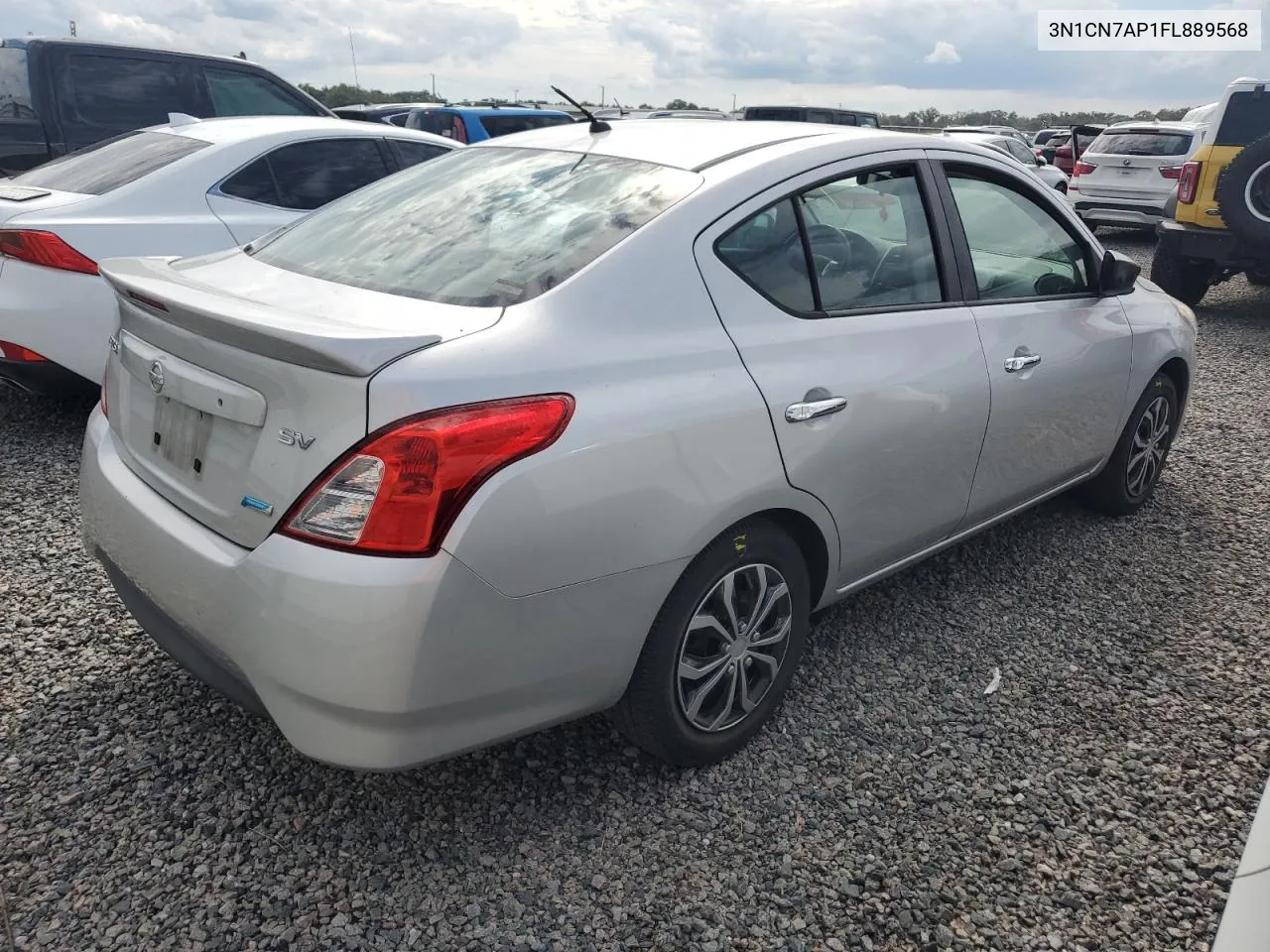 2015 Nissan Versa S VIN: 3N1CN7AP1FL889568 Lot: 74044424