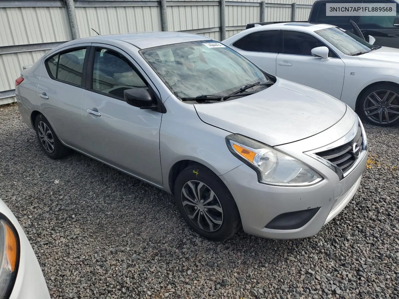 2015 Nissan Versa S VIN: 3N1CN7AP1FL889568 Lot: 74044424