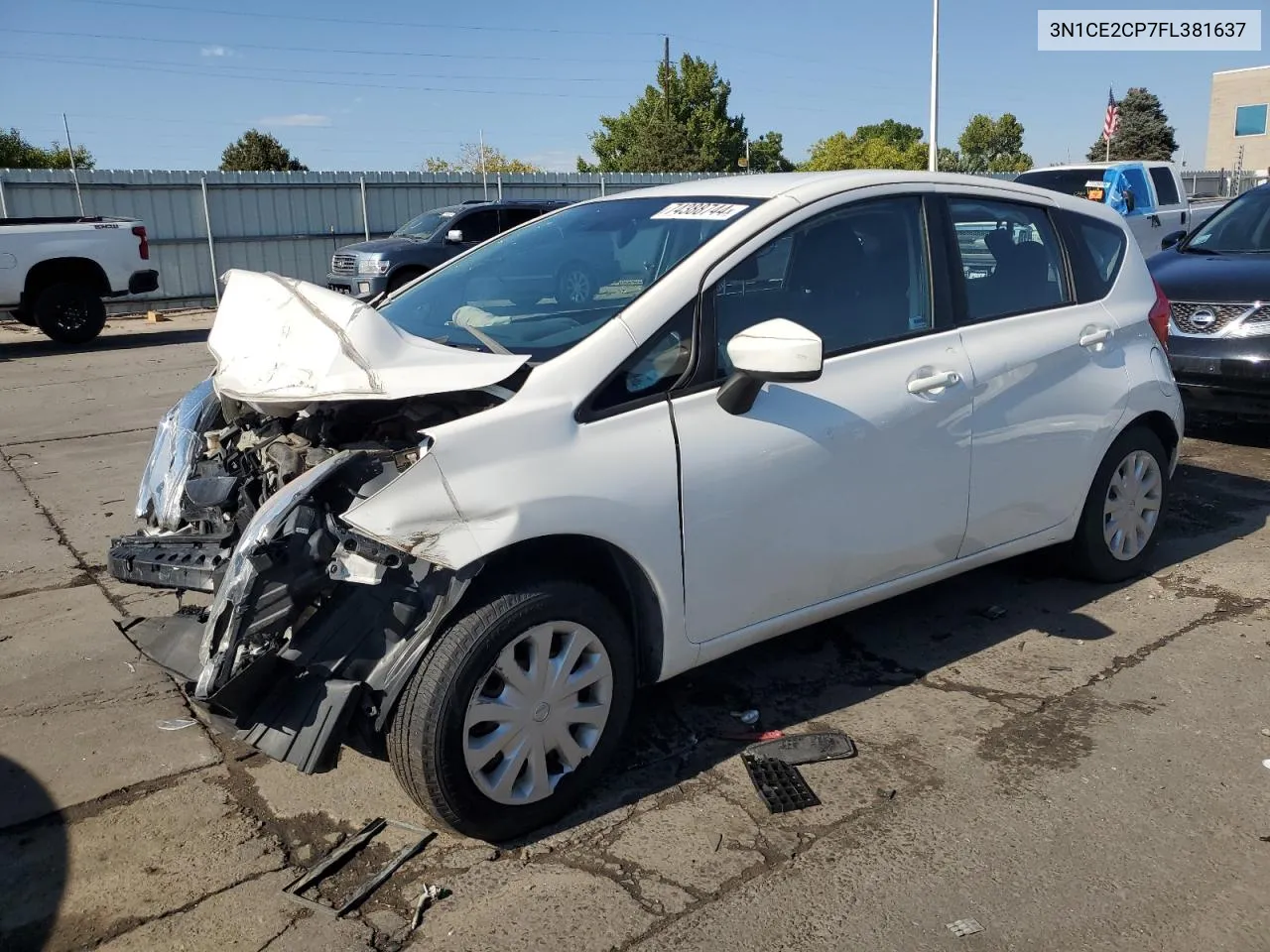 2015 Nissan Versa Note S VIN: 3N1CE2CP7FL381637 Lot: 74388744