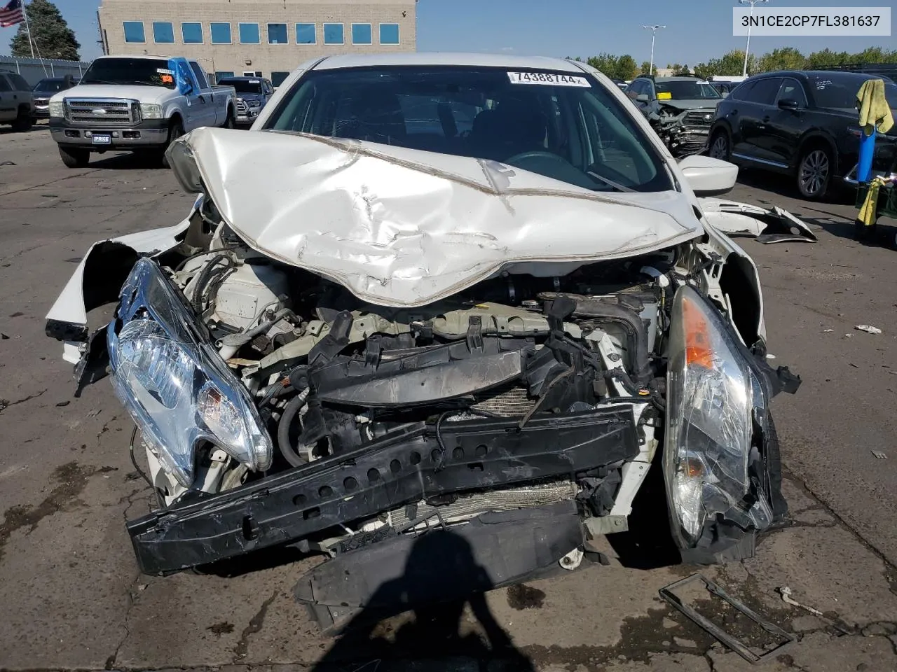 2015 Nissan Versa Note S VIN: 3N1CE2CP7FL381637 Lot: 74388744