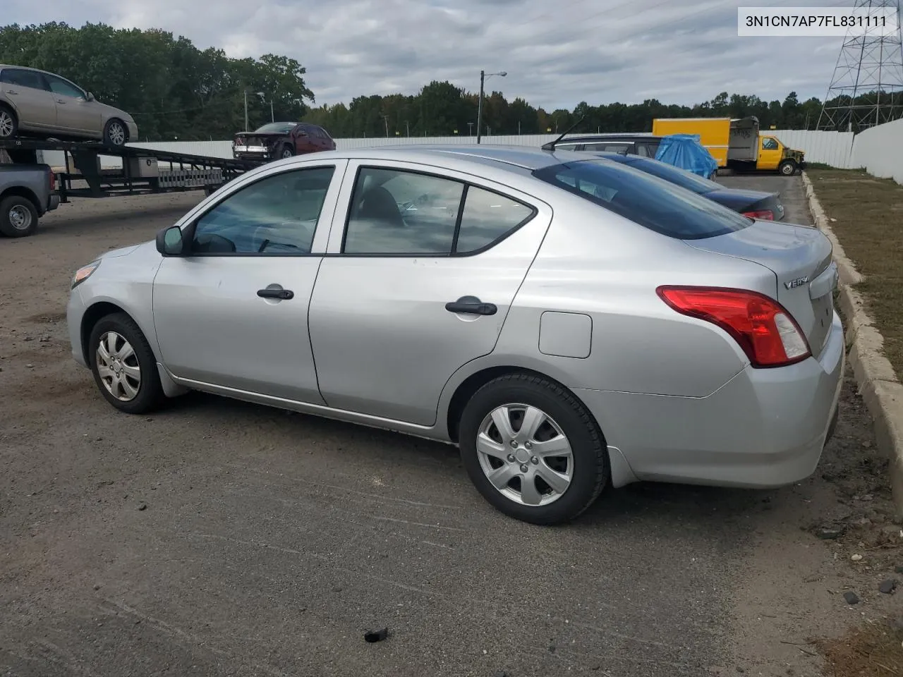 2015 Nissan Versa S VIN: 3N1CN7AP7FL831111 Lot: 74476654