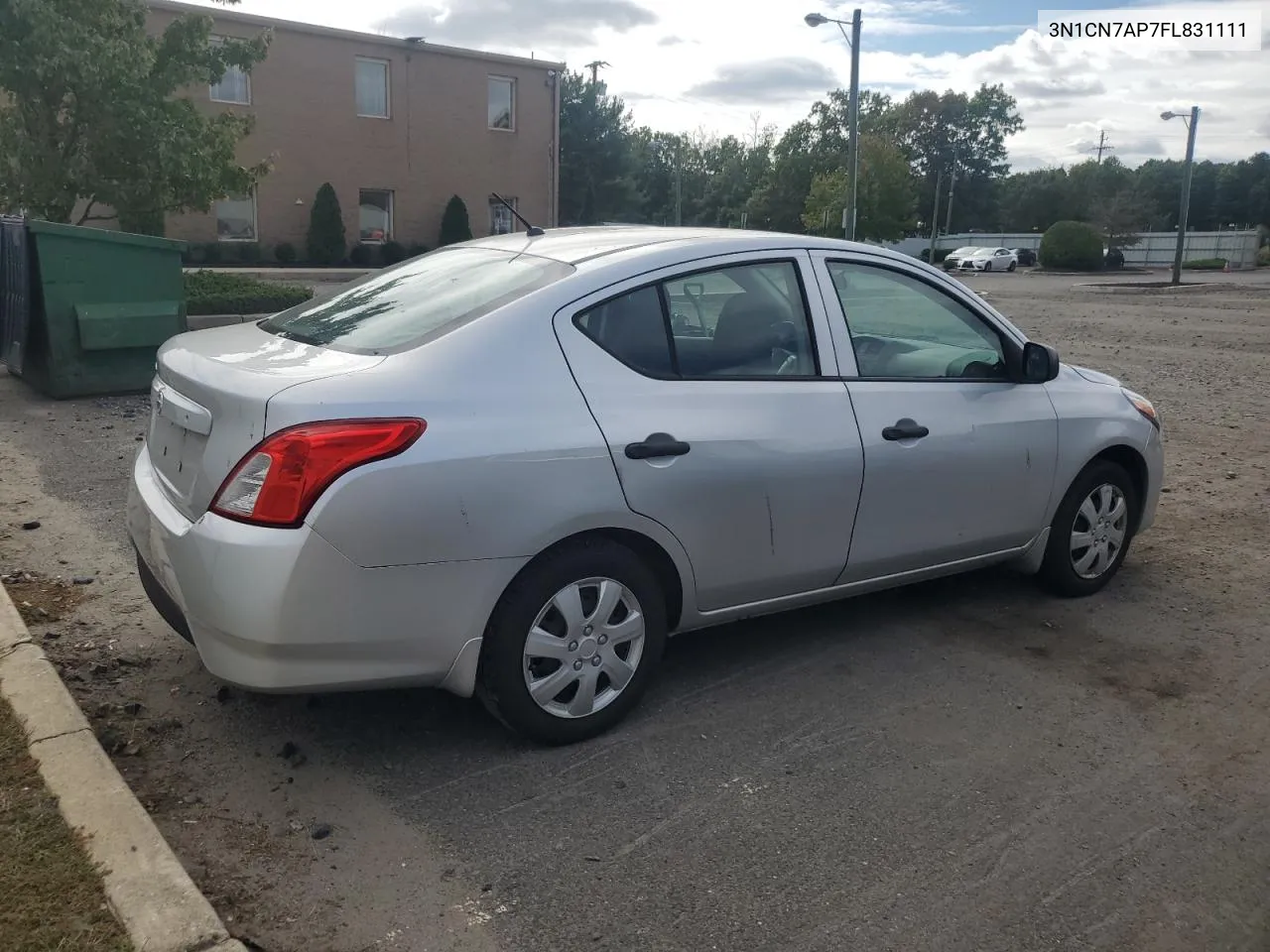 2015 Nissan Versa S VIN: 3N1CN7AP7FL831111 Lot: 74476654