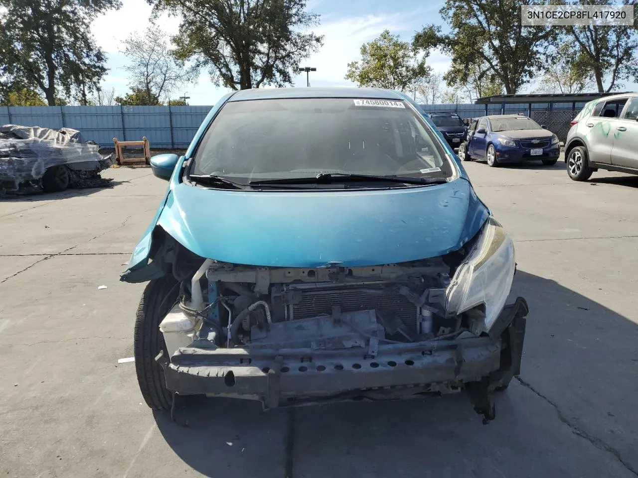 2015 Nissan Versa Note S VIN: 3N1CE2CP8FL417920 Lot: 74580014