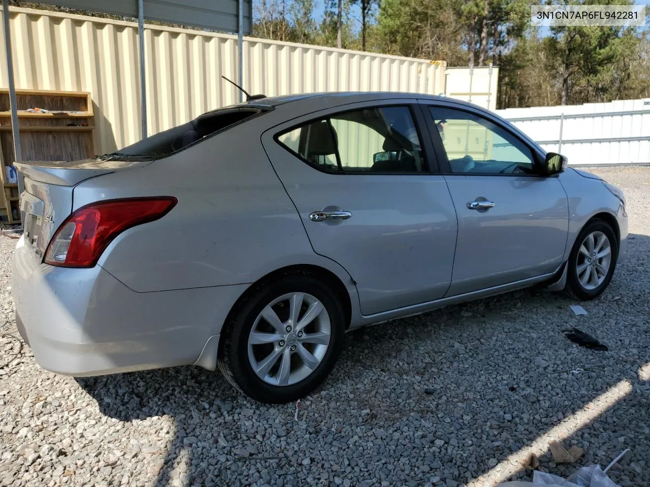 2015 Nissan Versa S VIN: 3N1CN7AP6FL942281 Lot: 74908384