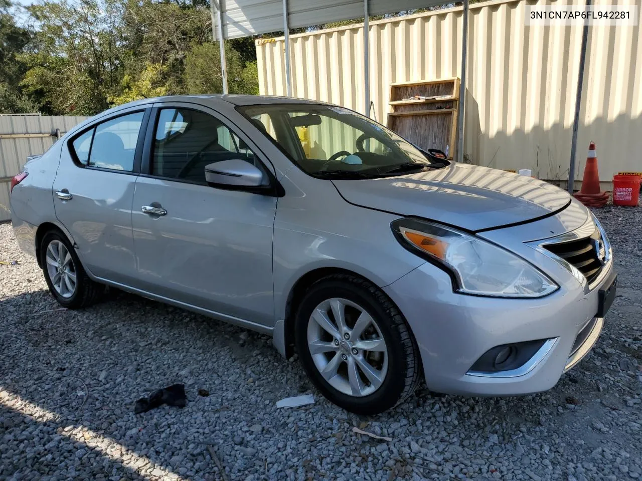 2015 Nissan Versa S VIN: 3N1CN7AP6FL942281 Lot: 74908384