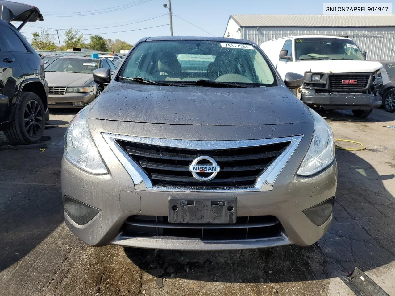 2015 Nissan Versa S VIN: 3N1CN7AP9FL904947 Lot: 74917584