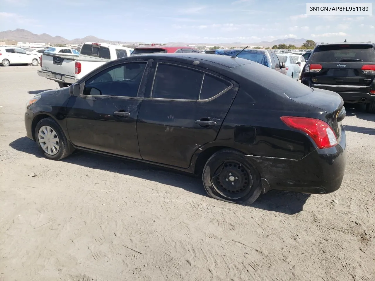 2015 Nissan Versa S VIN: 3N1CN7AP8FL951189 Lot: 75008244