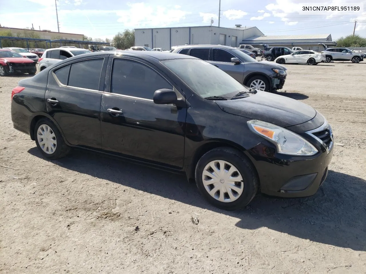 2015 Nissan Versa S VIN: 3N1CN7AP8FL951189 Lot: 75008244