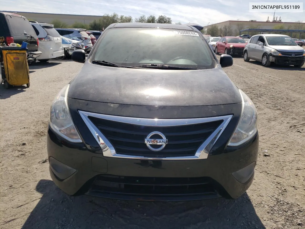 2015 Nissan Versa S VIN: 3N1CN7AP8FL951189 Lot: 75008244