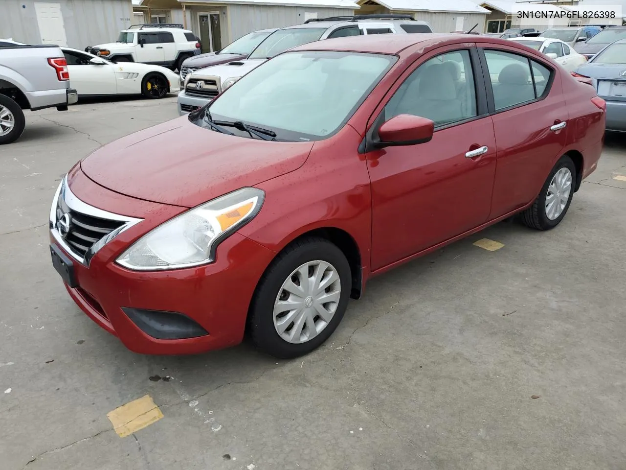 2015 Nissan Versa S VIN: 3N1CN7AP6FL826398 Lot: 75032184